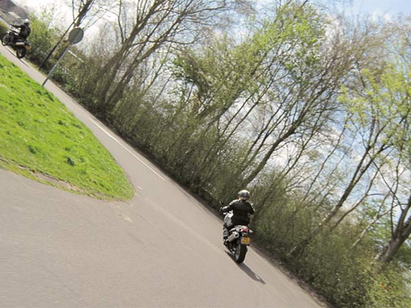 BMW F650GS in de bocht