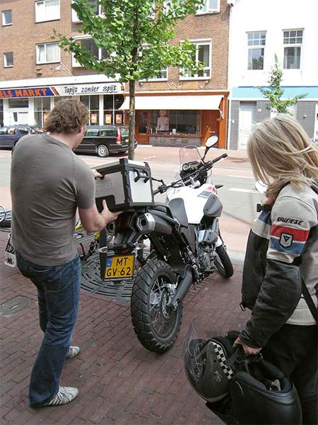 Yamaha Tenere met topkoffer